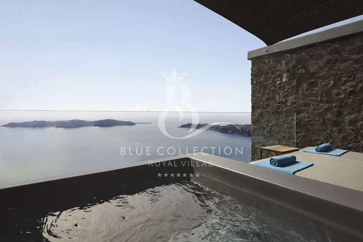 Private Villa for Rent in Santorini – Greece | Imerovigli | Private Heated Pool & Hot Tubs | Sea, Sunset & Caldera Views 