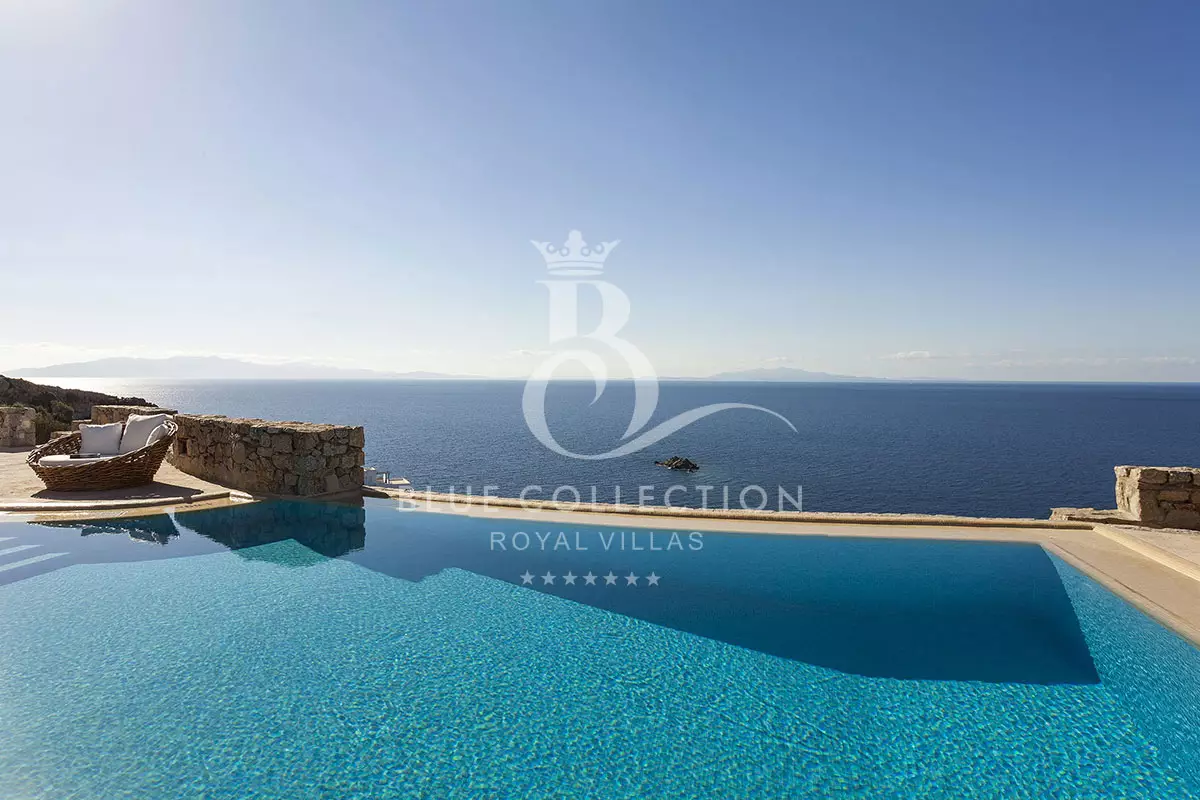 Private Seafront 2-Villas Complex for Rent in Mykonos Greece | Agios Lazaros | REF: 180413134 | CODE: ASL-710 | 2 Private Heated Pools | Sea & Sunset Views | Sleeps 12 | 6 Bedrooms | 4 Bathrooms