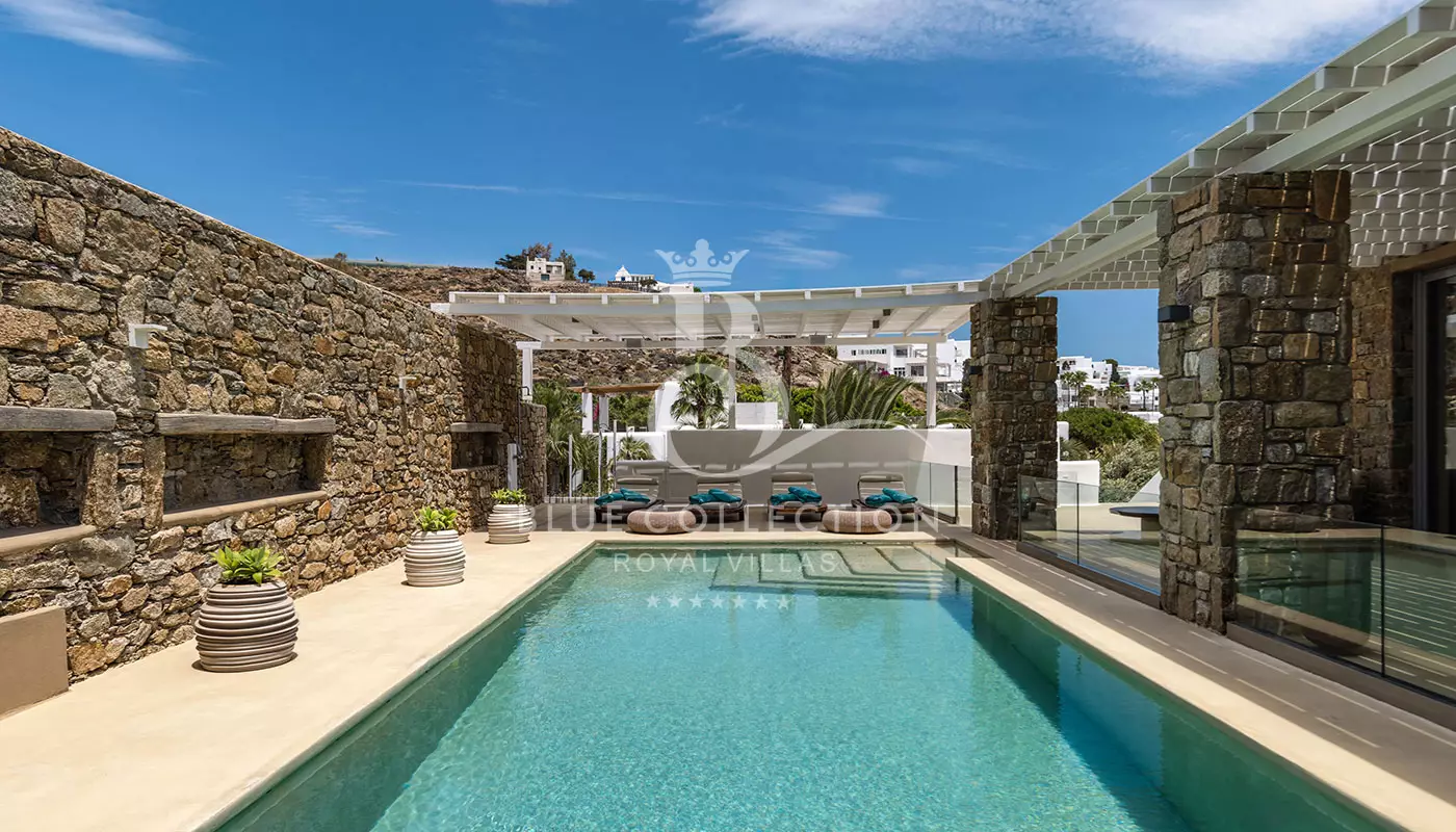 Luxury Villa for Rent in Mykonos – Greece | Psarou | REF: 180413139 | CODE: KNS-2 | Private Infinity Pool | Sea View | Sleeps 18 | 9 Bedrooms | 9 Bathrooms
