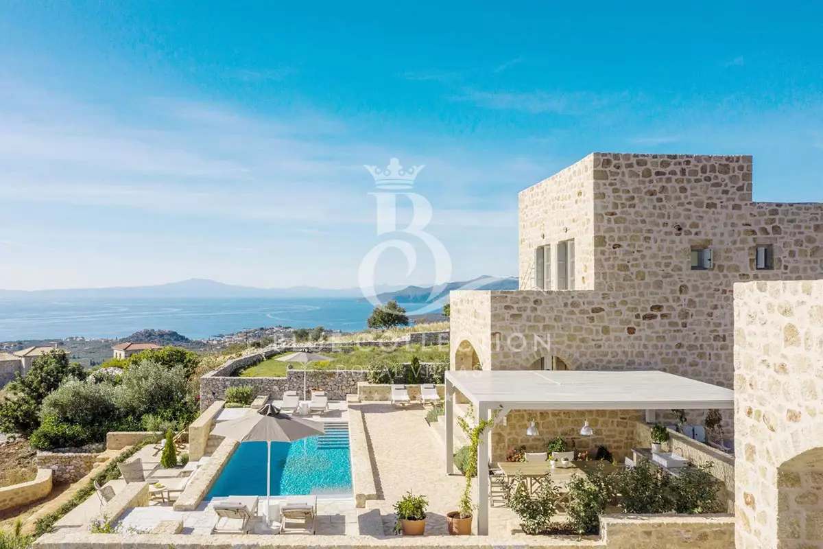 Private 2 x Villas Complex for Rent in Peloponnese | Mani | REF: 180413153 | CODE: PMN-3 | 2 Private Pools | Sea & Sunset Views 