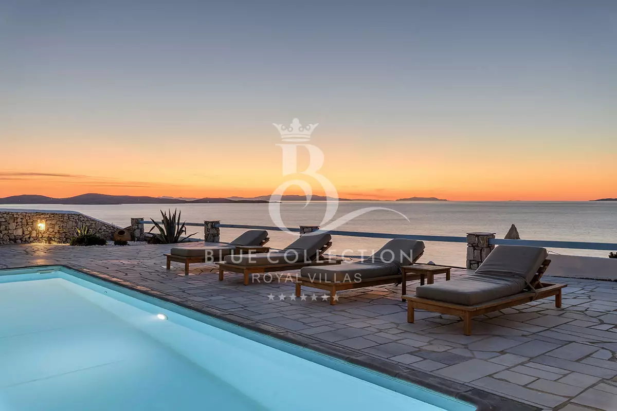 Private Villa for Rent in Mykonos – Greece | Kanalia | REF: 180413213 | CODE: EVM-7 | Sea & Sunset View | Private Pool | Sleeps 8 | 4 Bedrooms | 2 Bathrooms