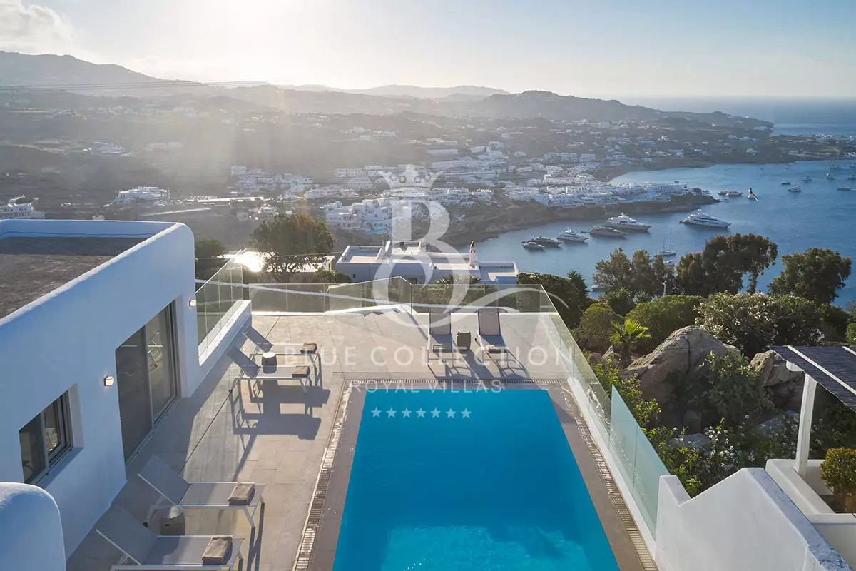 Private Villa for Rent in Mykonos – Greece | Agios Lazaros | REF: 180413219 | CODE: AL-8 | Sea & Sunrise View | Private Infinity Pool | Sleeps 10 | 5 Bedrooms | 6 Bathrooms