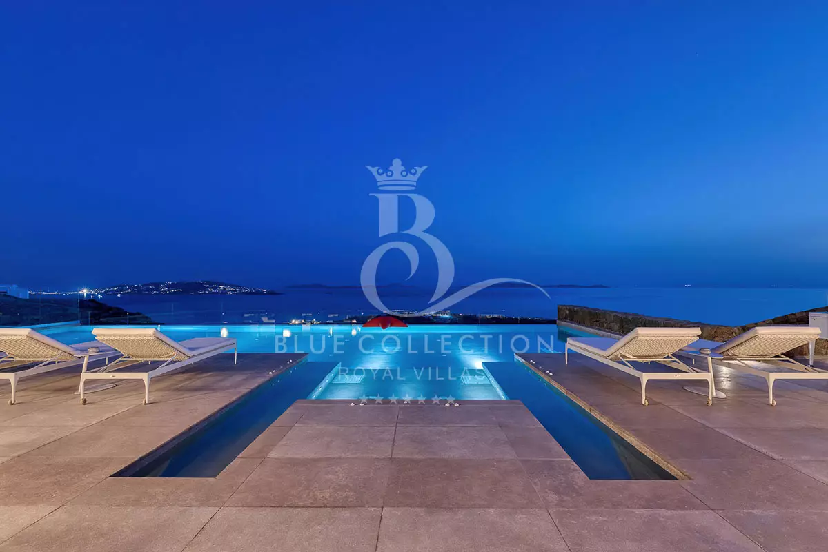 Luxury 2 x Villa Complex for Rent in Mykonos – Greece | Choulakia | REF: 180413226 | CODE: CHA-9 | Sea & Sunset View | 2 Private Heated Infinity Pools | Sleeps 28 | 13 Bedrooms | 16 Bathrooms